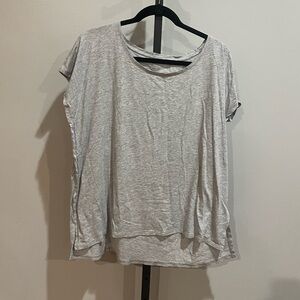 J Jill Pure Jill Artsy Poncho Top Relaxed Fit Gray Size Small